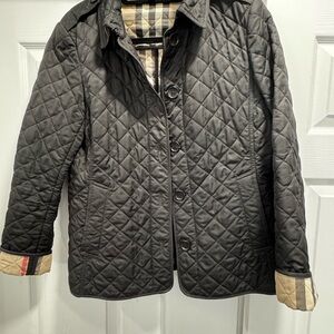 Burberry Brit Quilted Black Utility Jacket
